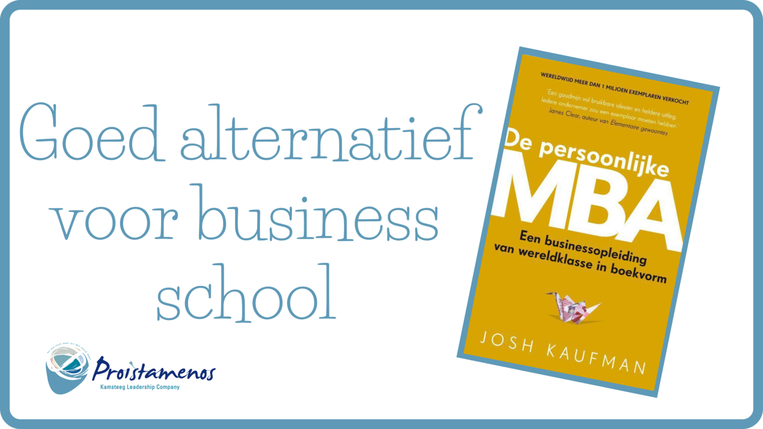 RECENSIE: DE PERSOONLIJKE MBA
