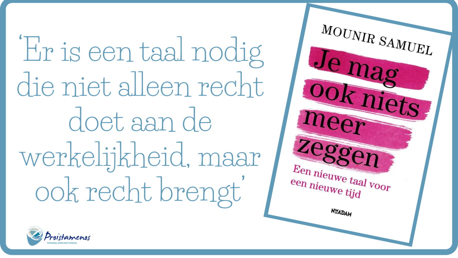 JE MAG OOK NIETS MEER ZEGGEN