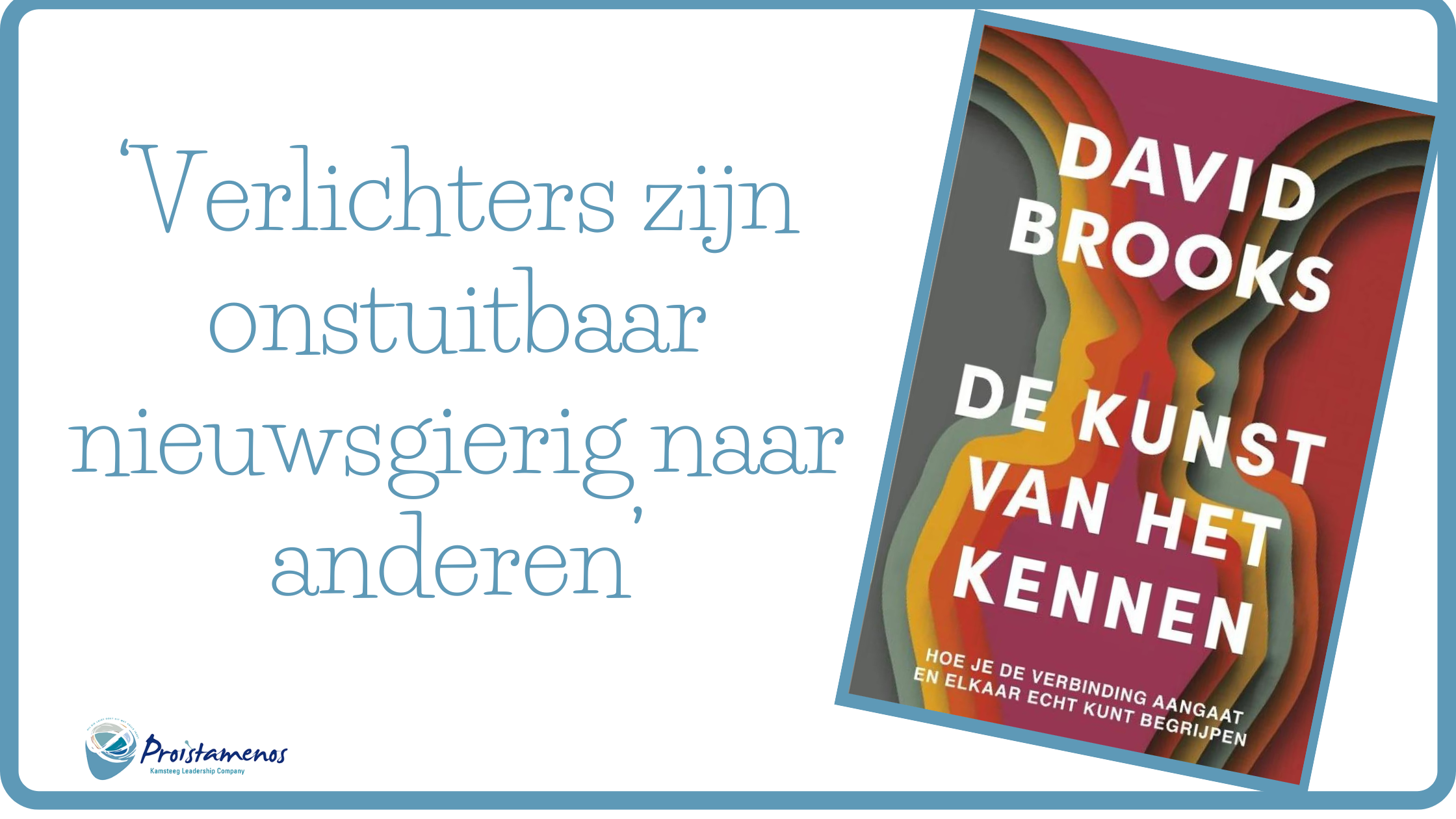 De kunst van mensen kennen